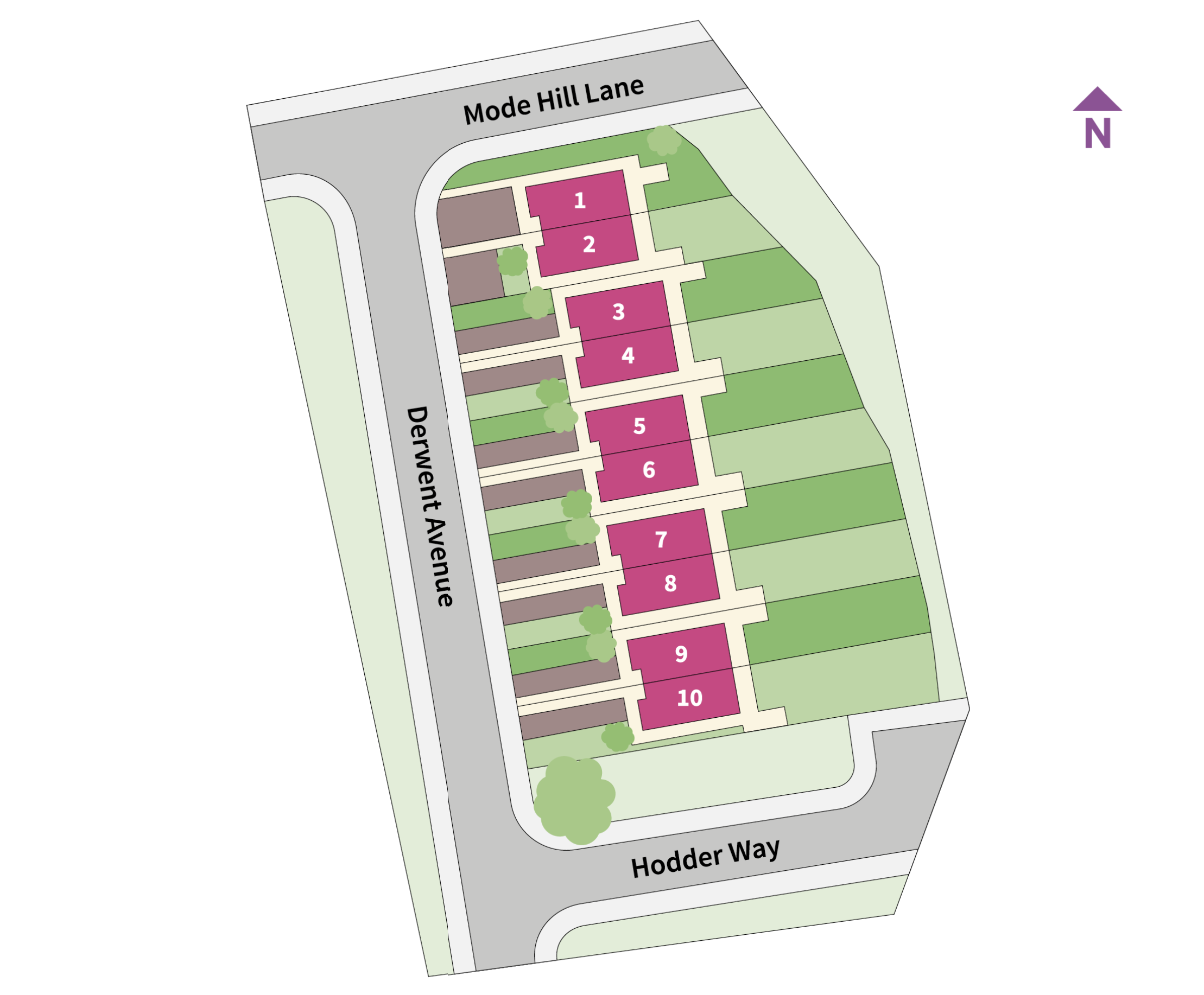 White Flower Mews Site Plan